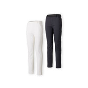 Two-tone material straight pants