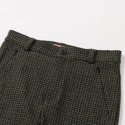 Chidori lattice back brushed pants
