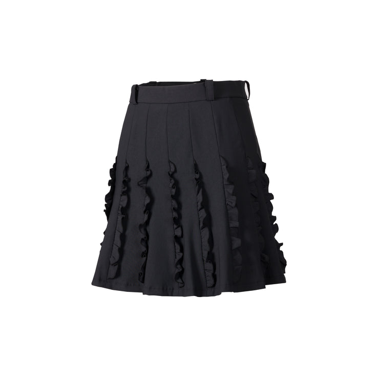 Skirt with frilling