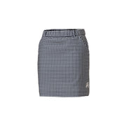 Gingham check skirt