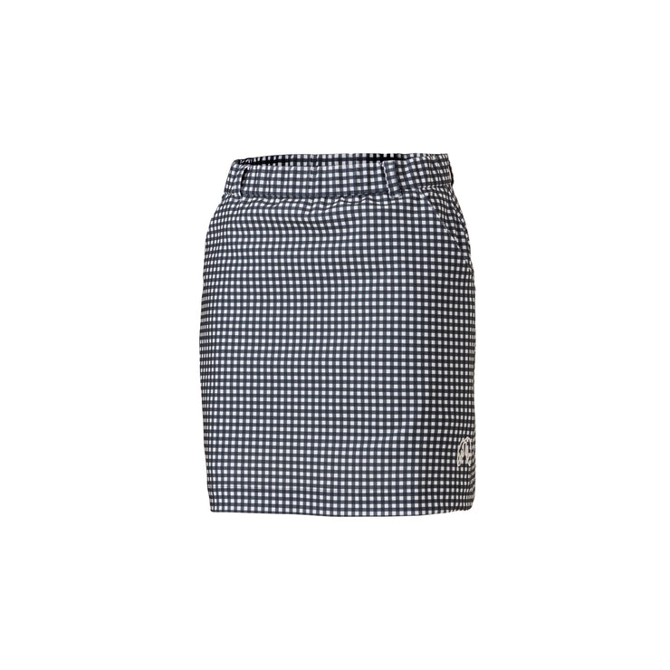 Gingham check skirt