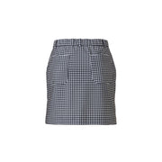 Gingham check skirt