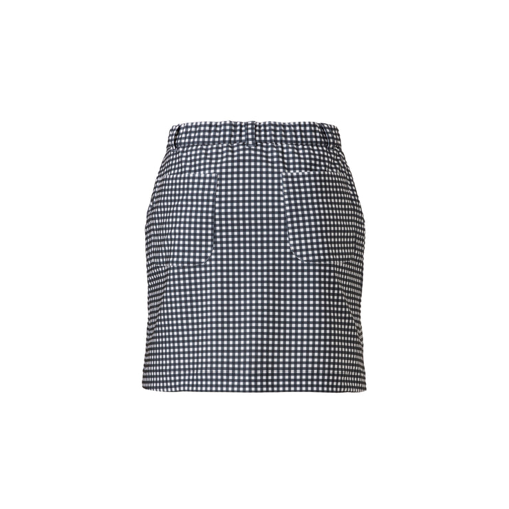 Gingham check skirt