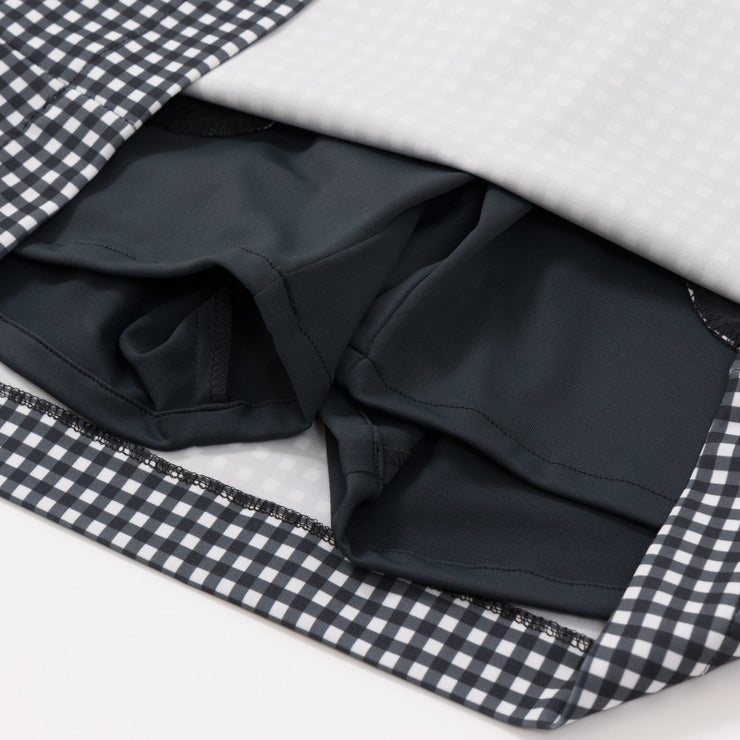 Gingham check skirt