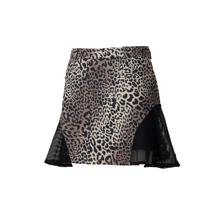 LEOPARD 메쉬 스커트