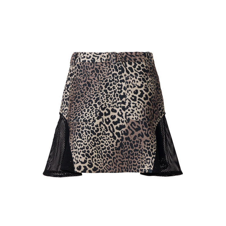 LEOPARD 메쉬 스커트