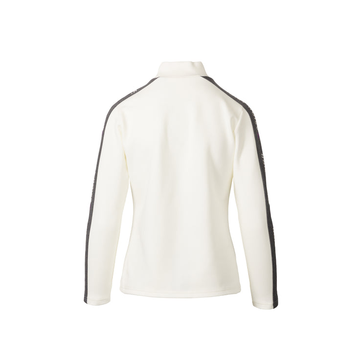 Shoulder line switching pullover