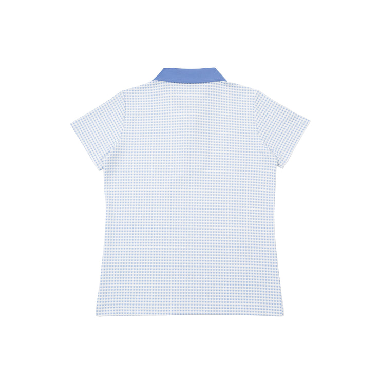 Gingham Check polo shirt