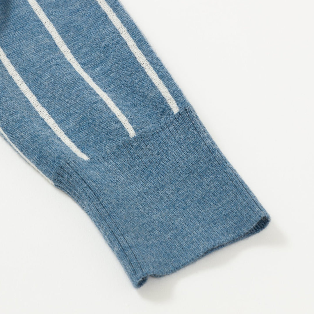 Vネックカシミア混セーター – Noisy Noisy by mieko uesako