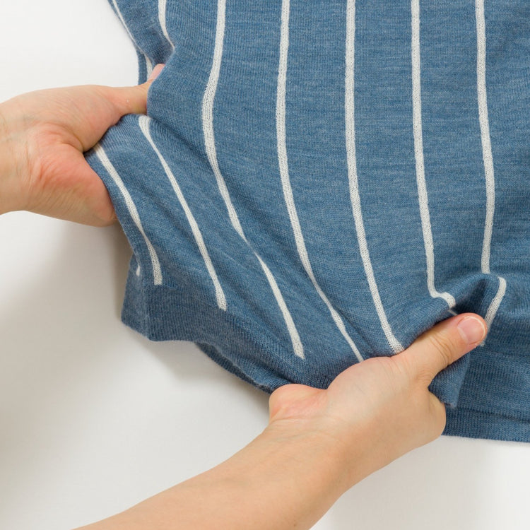 Vネックカシミア混セーター – Noisy Noisy by mieko uesako