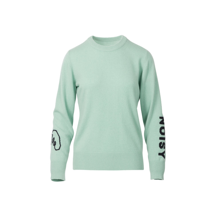 クルーネック上質カシミア100％セーター – Noisy Noisy by mieko uesako