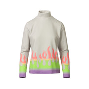 fire print pullover