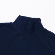 high-neck pullover