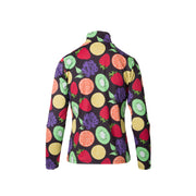 fruit motif long-sleeved pullover