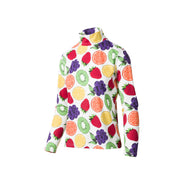 fruit motif long-sleeved pullover