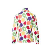 fruit motif long-sleeved pullover