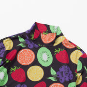 fruit motif long-sleeved pullover