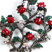ladybug's Tree brooch